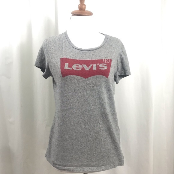 Womens Levi's Gray Tee Shirt M - Picture 1 of 5